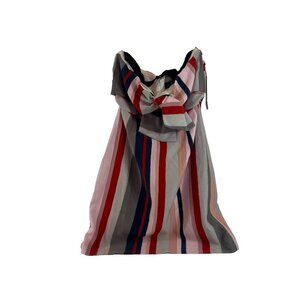 Sam Edelman Strapless Bow Mini Dress Womens Size 10 Multicolor Striped NWT